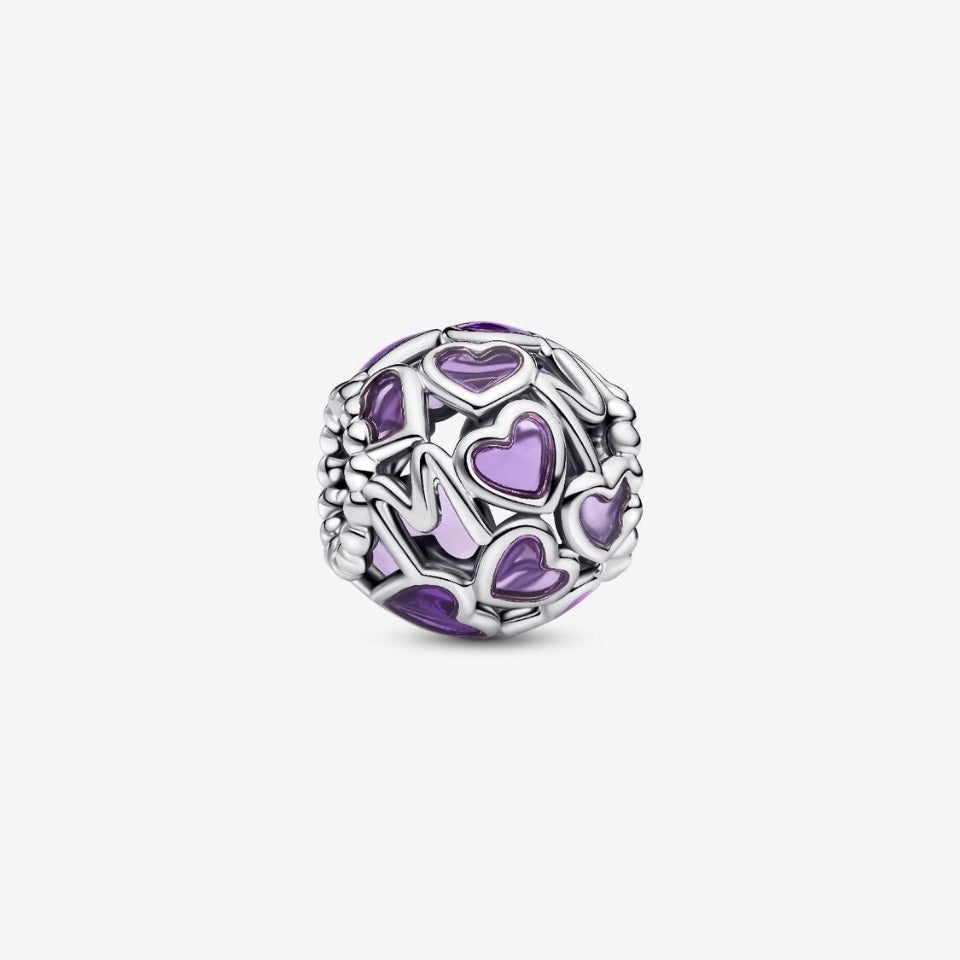 Charm corazones calados