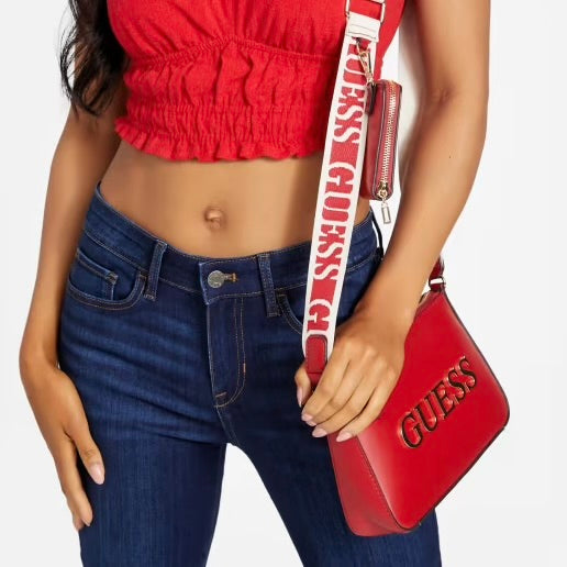 Caracara Zip-Top Crossbody Guess