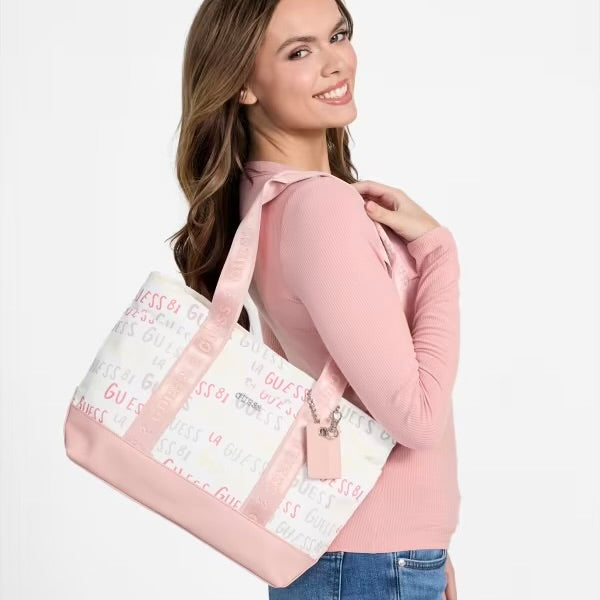 Canvas Logo Tote Guess