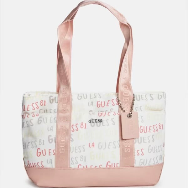 Canvas Logo Tote Guess