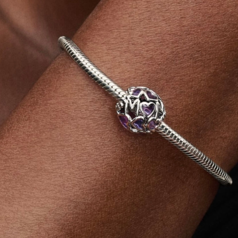 Charm corazones calados