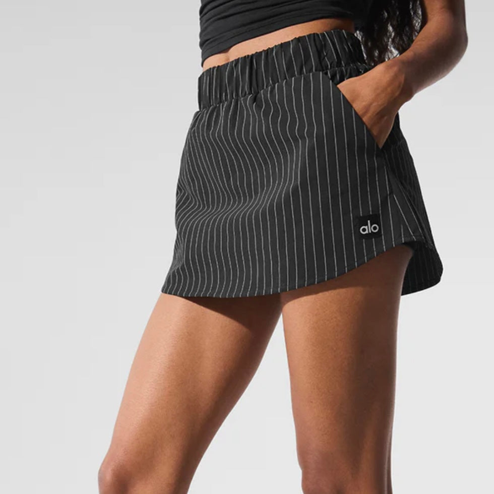 Pinstripe mini skirt