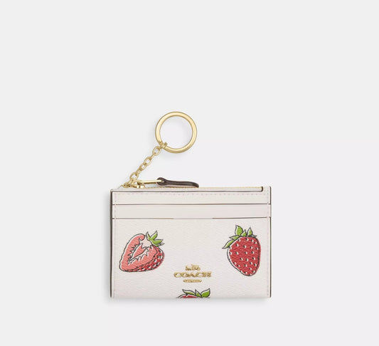 Mini Skinny Id Strawberry Print