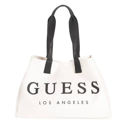 Canvas Beach Tote Guess