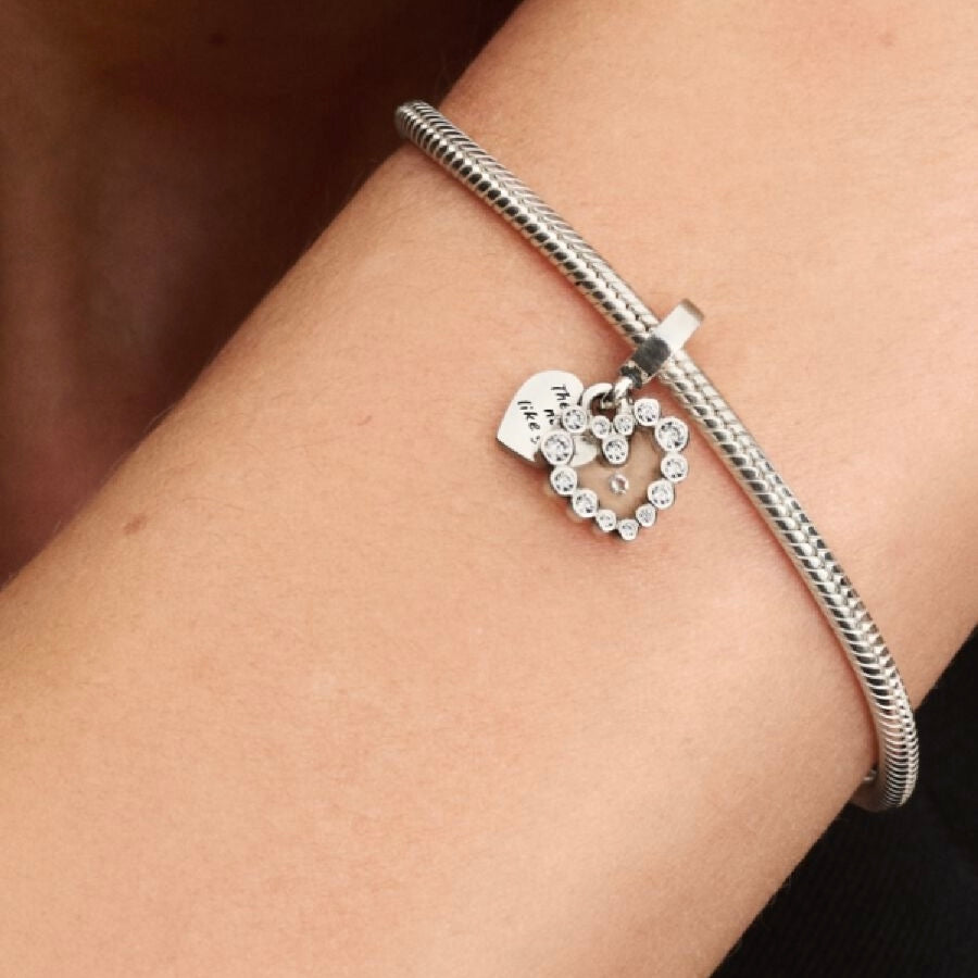 Charm corazón doble