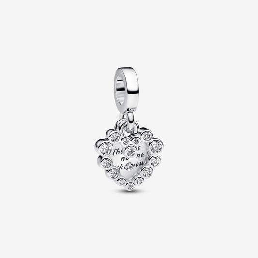 Charm corazón doble