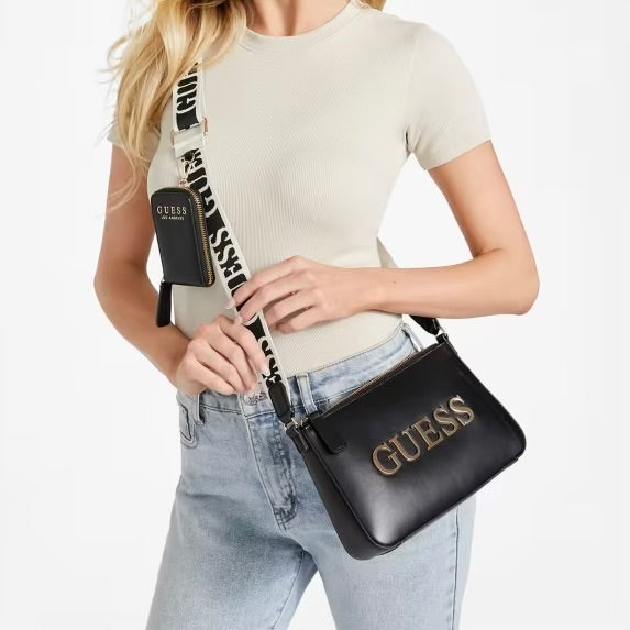 Caracara Zip-Top Crossbody Guess