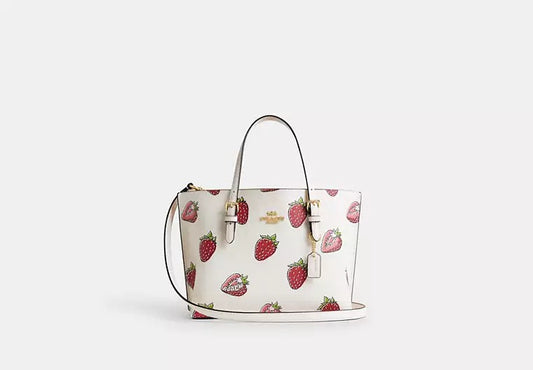 Mollie Tote Bag 25 Strawberry Print